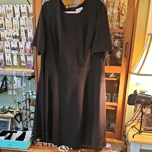 Calvin Klein Elegant Black Midi Dress